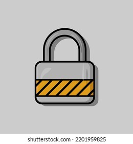 Diseño Plano De Ilustración De Padlock