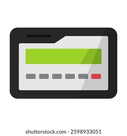 Flat design pager icon. Vector.