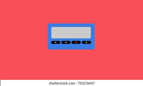 Flat design pager technology