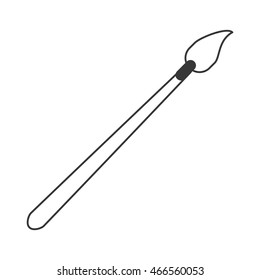 flat design Paint brush icon vector illustration