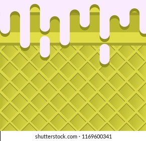 flat design pantern of ice cream cone