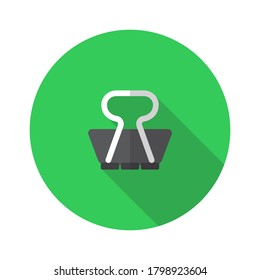 flat design paperclip icon vector