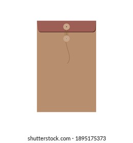 Flat design paperwork brown vector graphics