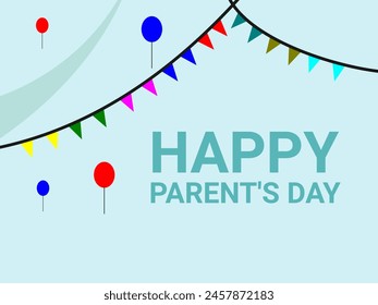 Flat design Parents Day vector illustration