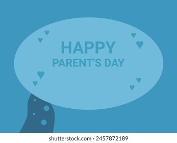 Flat design Parents Day vector illustration