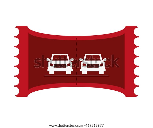 flat design
Parking car ticket vector
illustration