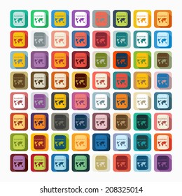 Flat design: passport