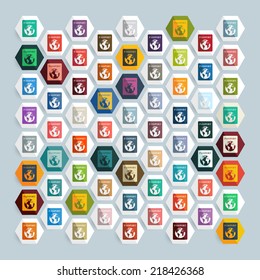 Flat design: passport