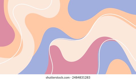 Flat design pastel background vector
