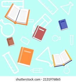 flat design Pastel color notebook vector image On an Pastel color background.Cute concept,minimal,cartoon.