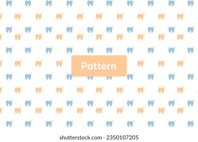 Flat design pattern for dentists clinics hospitals nurses day care centers and schools