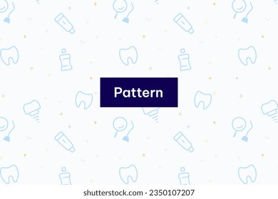 Flat design pattern for dentists clinics hospitals nurses day care centers and schools