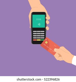 Flat design payment