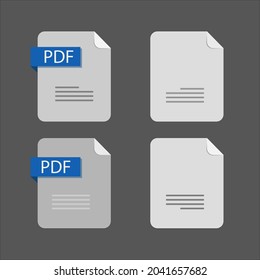 Flat design with PDF files download document,icon,symbol set, vector design element illustration.EPS10