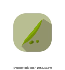 Flat design pea