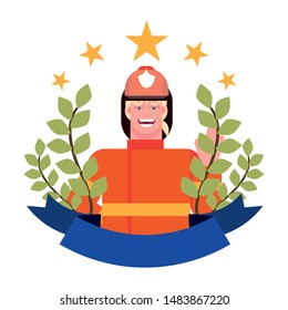 flat design people for happy labor day