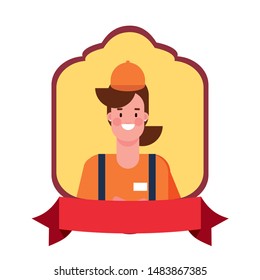 flat design people for happy labor day