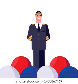 flat design people for happy labor day