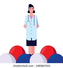 flat design people for happy labor day