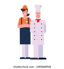 flat design people for happy labor day