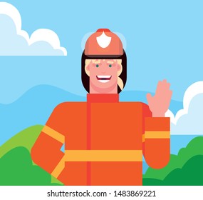 flat design people for happy labor day