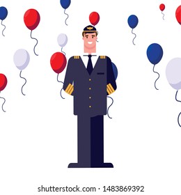 flat design people for happy labor day