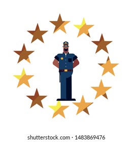 flat design people for happy labor day