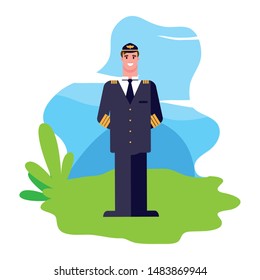 flat design people happy labor day