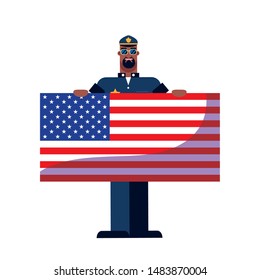 flat design people happy labor day
