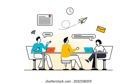 diseño plano de personas iconos de inicio, desarrollo de proyectos, estrategia y análisis de negocios, medios sociales, marketing en Internet, banca electrónica, programación, almacenamiento de datos en la nube.