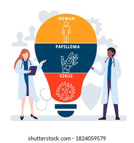 Diseño plano con gente. ETS - Enfermedades de transmisión sexual, concepto médico. Ilustración vectorial para banner de sitio web, materiales de marketing, presentación comercial, publicidad en línea