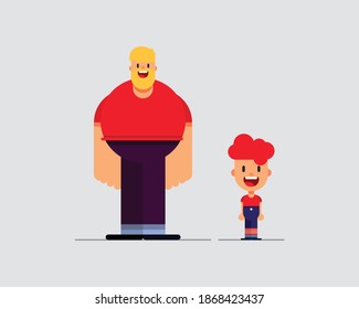Flat design people vector eps