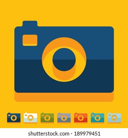 Flat design: photo