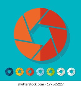 Flat design: photo