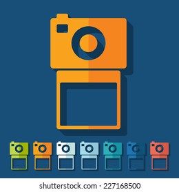 Flat design: photo