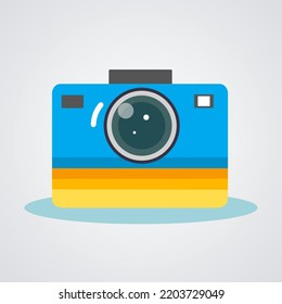 Flat design photo camera vector