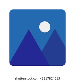 Flat design photo icon. Photo data. Vector.