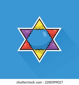 Flat Design of Pinata, can be use as Sticker, Logo, and Poster