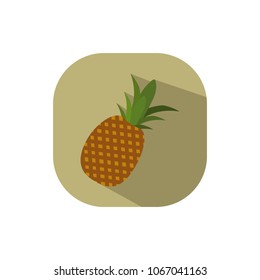 Flat design pineapple