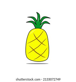 Flat design Pineapple. vector illustration