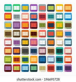 Flat design: playing field
