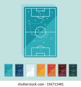 Flat design: playing field