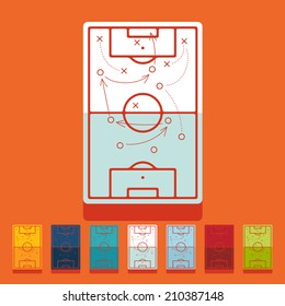 Flat design: playing field