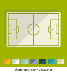 Flat design: playing field