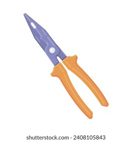Flat Design pliers design illustration icon isolated white background