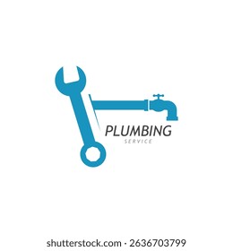 Flat Design of Plumbing with Simple Concept.