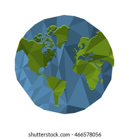 flat design polygon texture icon vector illustration