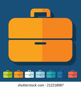 Flat design: portfolio