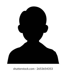 Diseño plano Retrato de un hombre joven