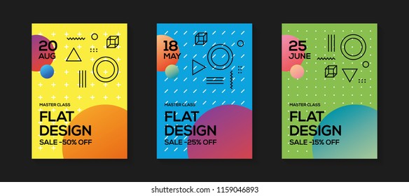 Flat Design Poster Templates